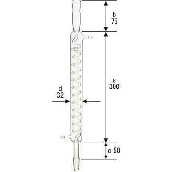 柴田科学 SPC冷却器 グラハム（じゃ管) 300mm 030740-19300 1個-