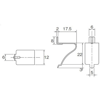 SUS-430 クロゼット柱用 止受 MIZUKAMI(水上)