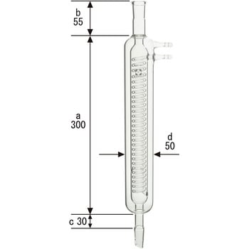 SPC二重管冷却器 SIBATA(柴田科学) 共通擦合せ冷却器 【通販モノタロウ】