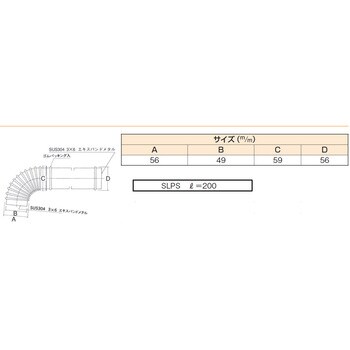 ステンレス換気パイプslps 水上 Mizukami ジョイントパイプ 通販モノタロウ