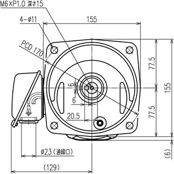 SMFB2-02-25 シグマー 平行軸単相200wフランジ取付形減速機 1台 シグマー技研 【通販モノタロウ】