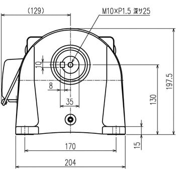 シグマー 平行軸三相1.5Kw脚取付形減速機 減速比1/25 ( TML2-15H-25