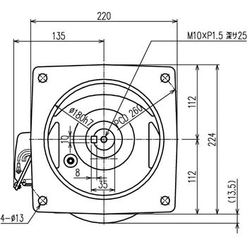 シグマー 平行軸単相750wフランジ取付形減速機 シグマー技研