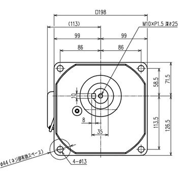 シグマー 平行軸三相0．4kw小フランジ形減速機 シグマー技研