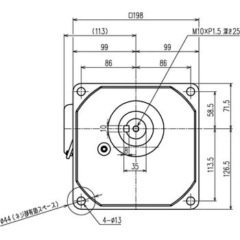 シグマー 平行軸三相0．1kw小フランジ形減速機 シグマー技研