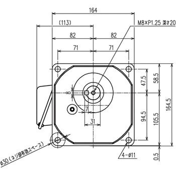 シグマー 平行軸三相0．4kw小フランジ形減速機 シグマー技研