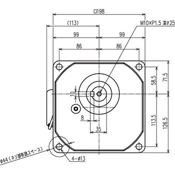 シグマー 平行軸三相0．4kw小フランジ形減速機 シグマー技研