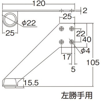 上枠付戸当り 水上(MIZUKAMI) ドア取付型 【通販モノタロウ】