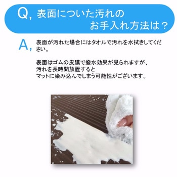 抗菌断熱「足もと疲労軽減：ふく楽マット」 岡安ゴム
