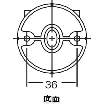 六甲 Φ35用 ブラケット直軸 止 MIZUKAMI(水上)