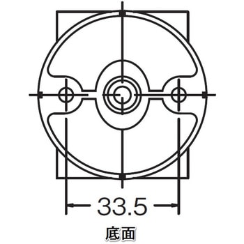 六甲 Φ35用 ブラケット直軸 通 MIZUKAMI(水上)