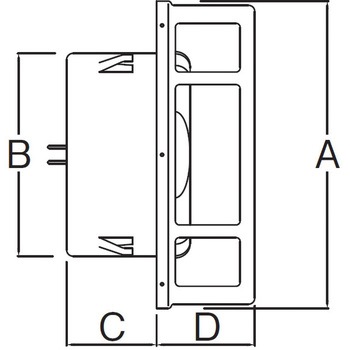 ワールド ステンフラット型フード付ガラリ 防火ダンパー ワールド