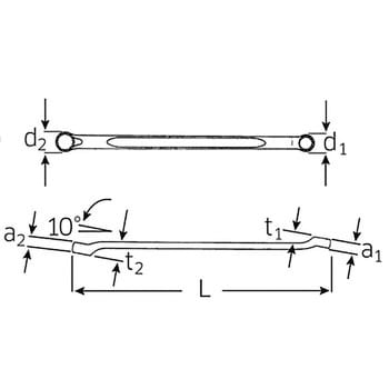 23-17X19 メガネレンチ10° 1丁 STAHLWILLE(スタビレー) 【通販サイト