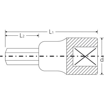 1/2″SQヘキサゴンビットソケット(インチ) STAHLWILLE(スタビレー)