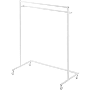 収納力アップハンガーラック タワー 2段 ホワイト 山崎実業