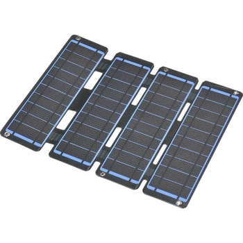 折り畳み式ソーラーパネル充電器 14W オーム電機
