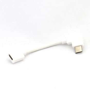 USB2.0Type-C コネクタ対応L字microUSB変換ケーブル