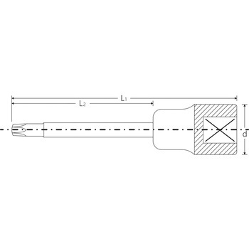 1/2″SQヘクスローブビットソケット(ロング) STAHLWILLE(スタビレー)