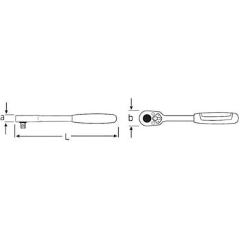 512 1/2″SQラチェットハンドル 1丁 STAHLWILLE(スタビレー) 【通販