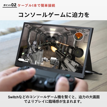 PX160 Wave ポータブルモニター 15.6インチ 60Hz FHD IPSパネル 8ms(GTG) Pixio