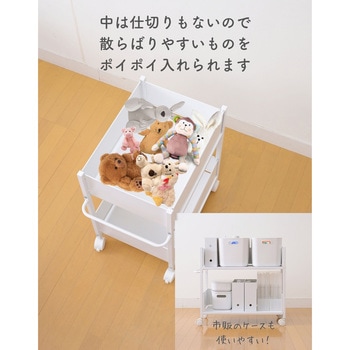 NOPR-5744(NMW)×2 頑丈 収納ラック キャスター付き 1セット(2個