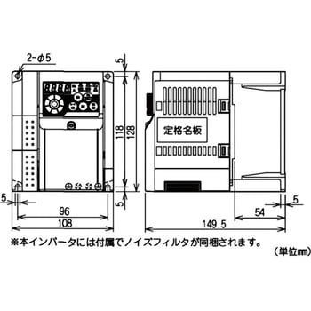 換気送風機用インバータ FREQROL-FS2シリーズ(単相100V) 高キャリア周波数PWM制御(V/F制御)