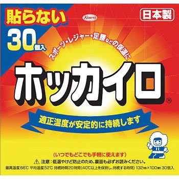 ホッカイロ貼らないレギュラー 1セット 30枚 興和新薬ヘルスケア 通販サイトmonotaro