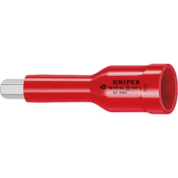 【新品】KNIPEX（クニペックス）9849-06 （1／2SQ）絶縁ヘキサゴンソケット 1000V 9849-06 (1/2SQ)絶縁ヘキサゴンソケット 1000V KNIPEX