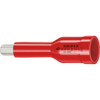 3/8SQ)絶縁ヘキサゴンソケット 1000V クニペックス(KNIPEX) 絶縁