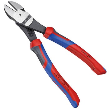 強力型斜ニッパー(硬線用) KNIPEX(クニペックス)