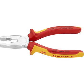 絶縁ペンチ 1000V クニペックス(KNIPEX) 【通販モノタロウ】