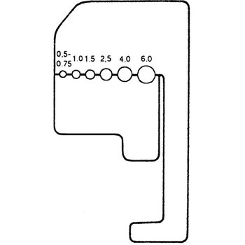 1221-180 ワイヤーストリッパー 1丁 クニペックス(KNIPEX) 【通販