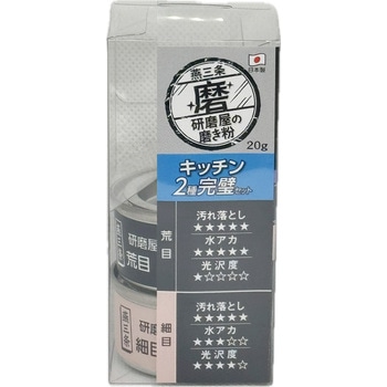 研磨屋の磨き粉プチシリーズ キッチン用2種セット ハインズワーク