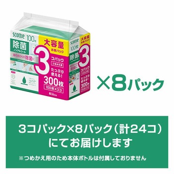 スコッティ ウェットティッシュ つめかえ用 除菌 ノンアルコール 日本製紙クレシア