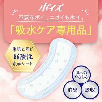 ポイズ さらさら吸水 吸水ナプキン 100cc 無香料 日本製 日本製紙クレシア