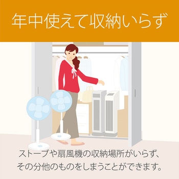 送風機能付ファンヒーター コイズミ