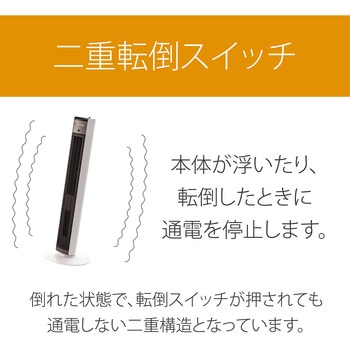 送風機能付ファンヒーター コイズミ