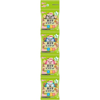 和光堂 1歳からのおやつ+DHA 英文字ビスケット4連 和光堂