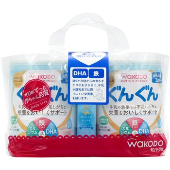 和光堂 フォローアップミルクぐんぐん830g×2缶パック(おしりふきつき) 和光堂