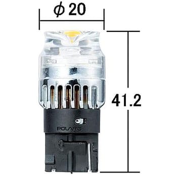 P2860W LEDバックランプ 6500K (250Lm) T20シングル POLARG 1個 P2860W - 【通販モノタロウ】