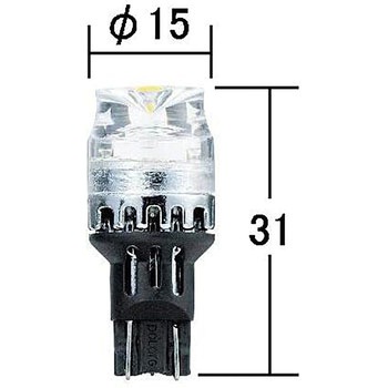 LEDバックランプ 6500K (230Lm) T16シングル POLARG