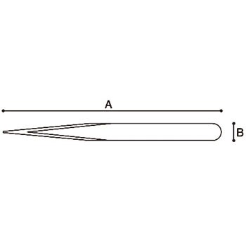 TS-HM-12 多目的ストレートピンセット(ビギナー用) 1丁 KEIBA 【通販