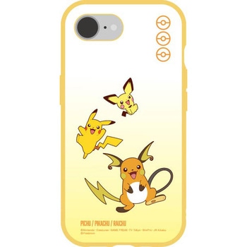 IIIIfit Clear iPhone 16e対応 ケース ピチュー&ピカチュウ&ライチュウ グルマンディーズ