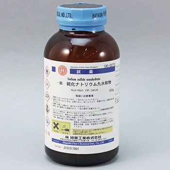 19003715 硫化ナトリウム九水和物(研究実験用) 1本(500g) 林純薬工業