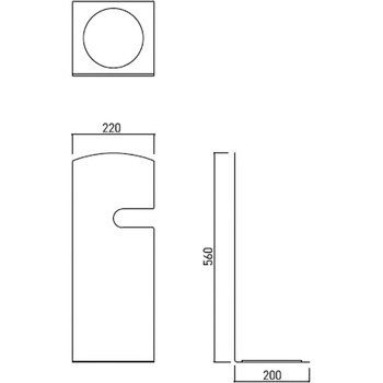 SK-FEB-FG210 消火器ボックス/据置型 1個 神栄ホームクリエイト(旧新