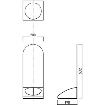 SK-FEB-97 消火器ボックス/据置型 神栄ホームクリエイト(旧新協和