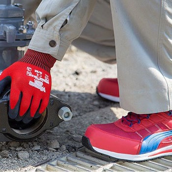 プーマ セーフティー キックフリップ ロー レッド/ブルー 安全靴 PUMA 安全靴 セーフティーシューズ プーマ Kickflip キック