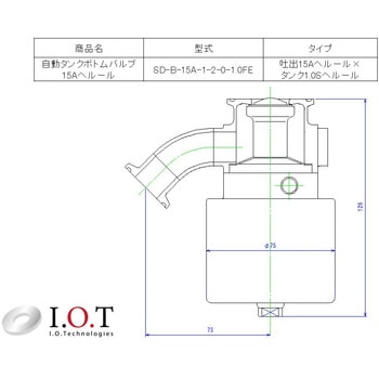 自動タンクボトムバルブ アイ・オー・テクノロジーズ