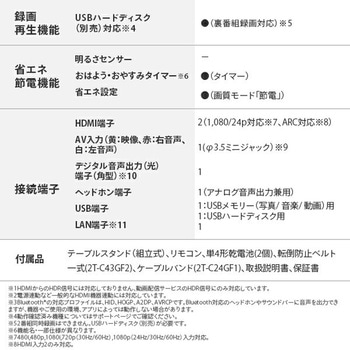 アクオス(AQUOS) 43V型 ハイビジョン液晶テレビ Google TV 外付けHDD対応 シャープ