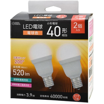 LED電球 E17 広配光 オーム電機